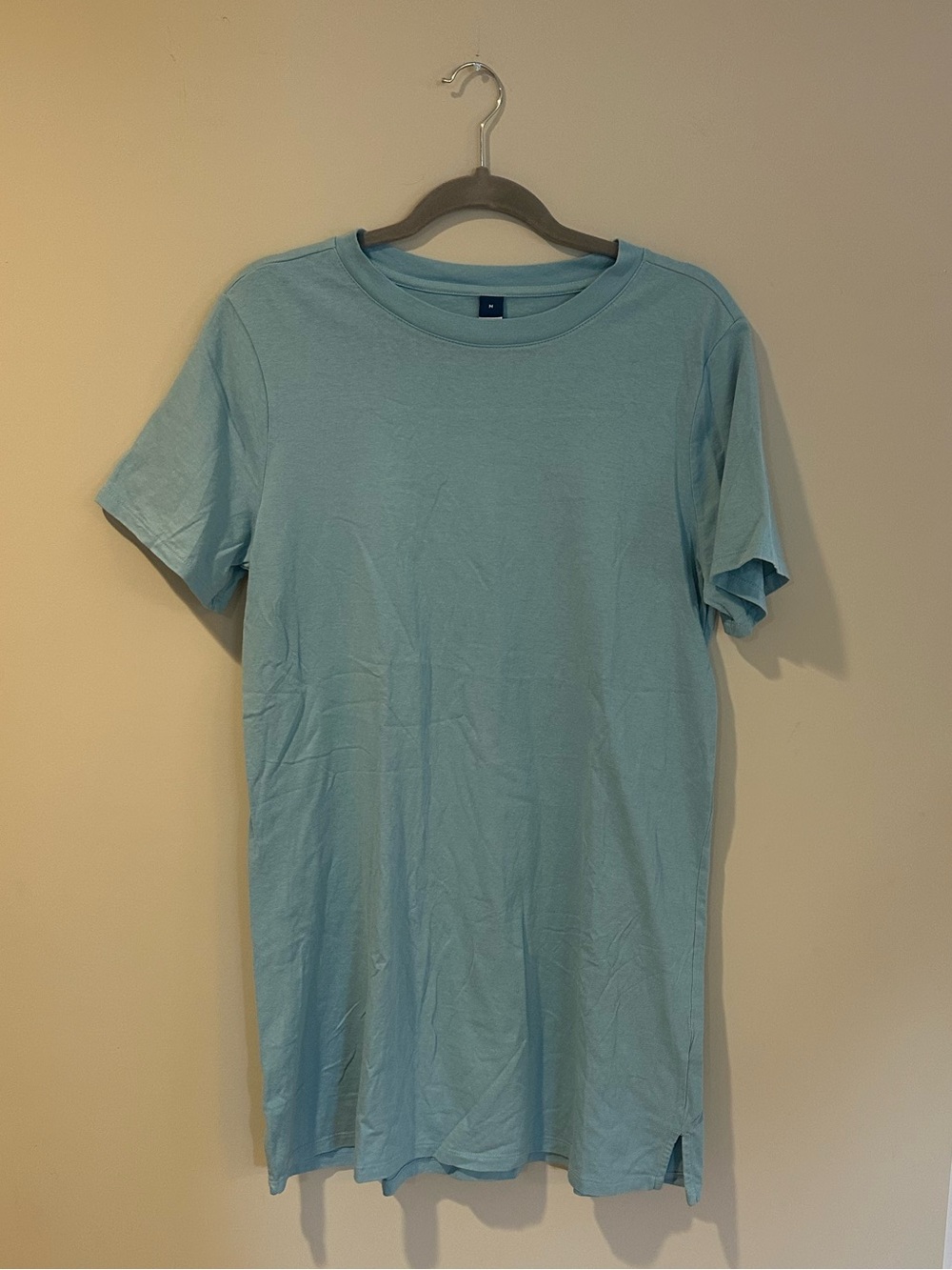Old Navy Sky Blue Short-Sleeve Tee Shirt Dress